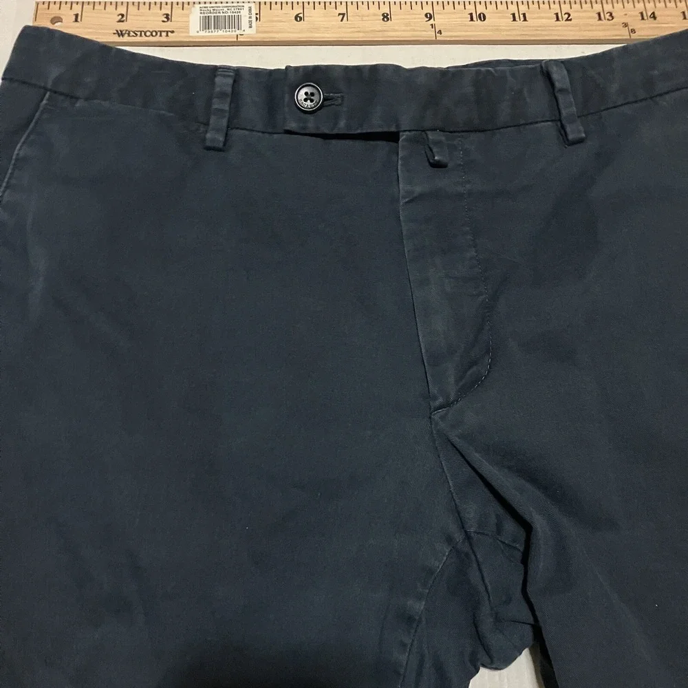 HACKETT LONDON JEANS‎ PURE COTTON IN NAVY Blue Size 32R 32x31 Trousers